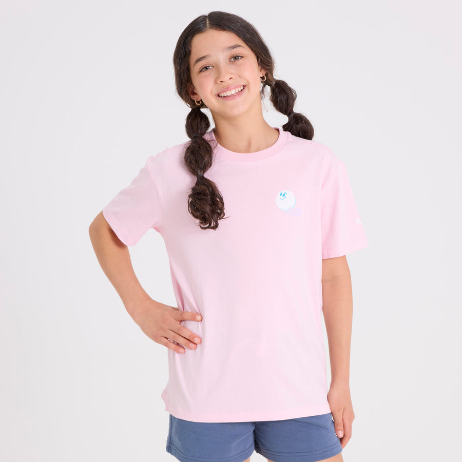 Kids Australian Open Court T-Shirt Pink