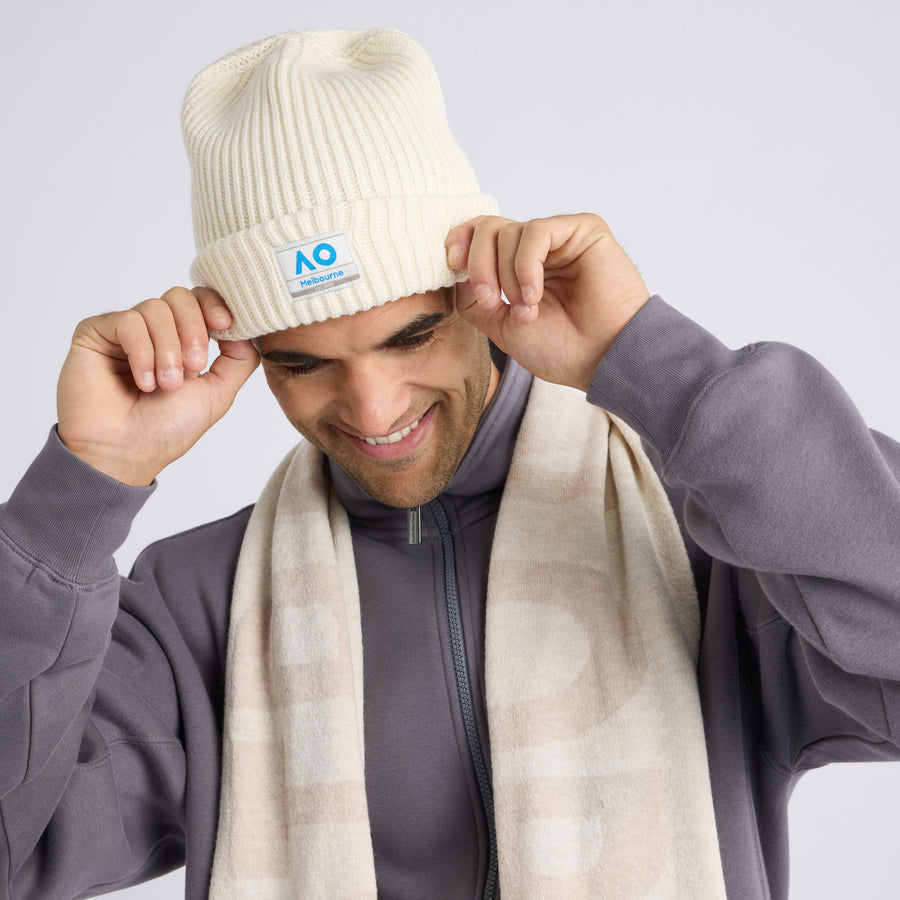 Australian Open Cotton Fisherman Knit Beanie