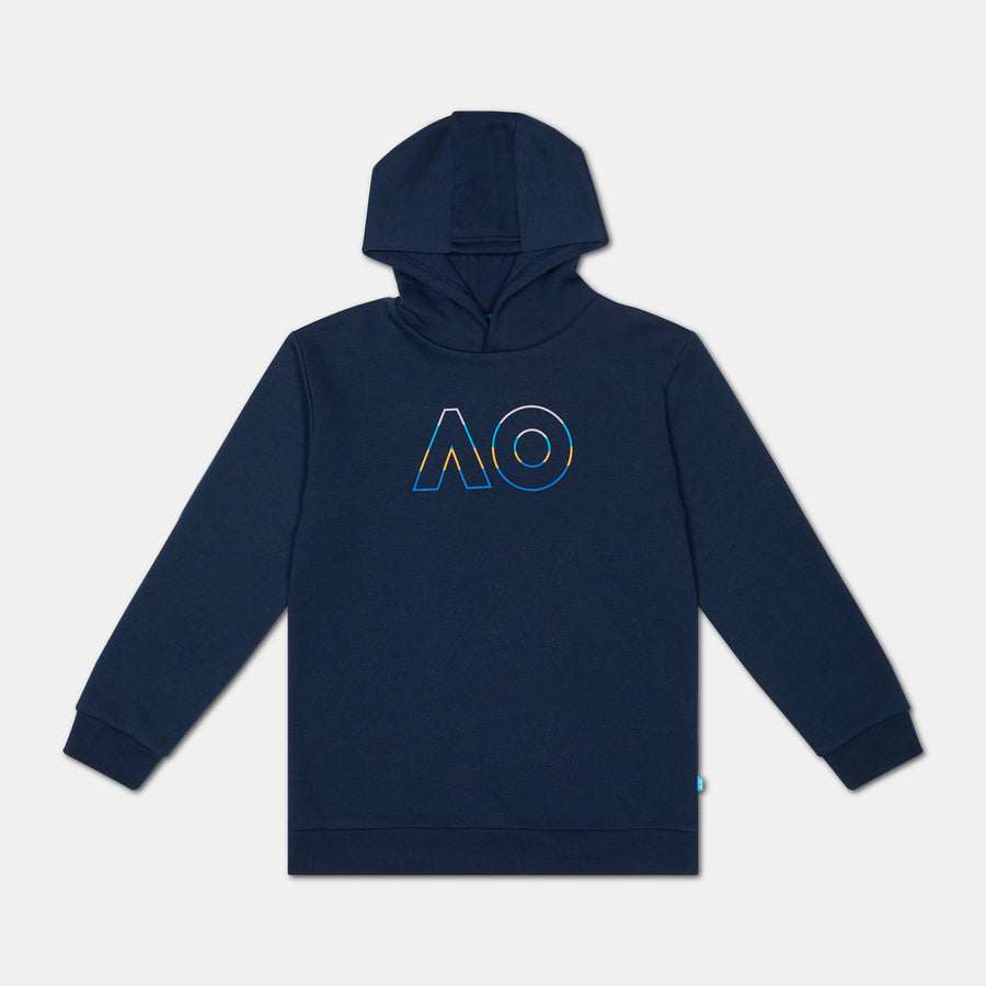 Boys Australian Open Logo Hoodie Navy
