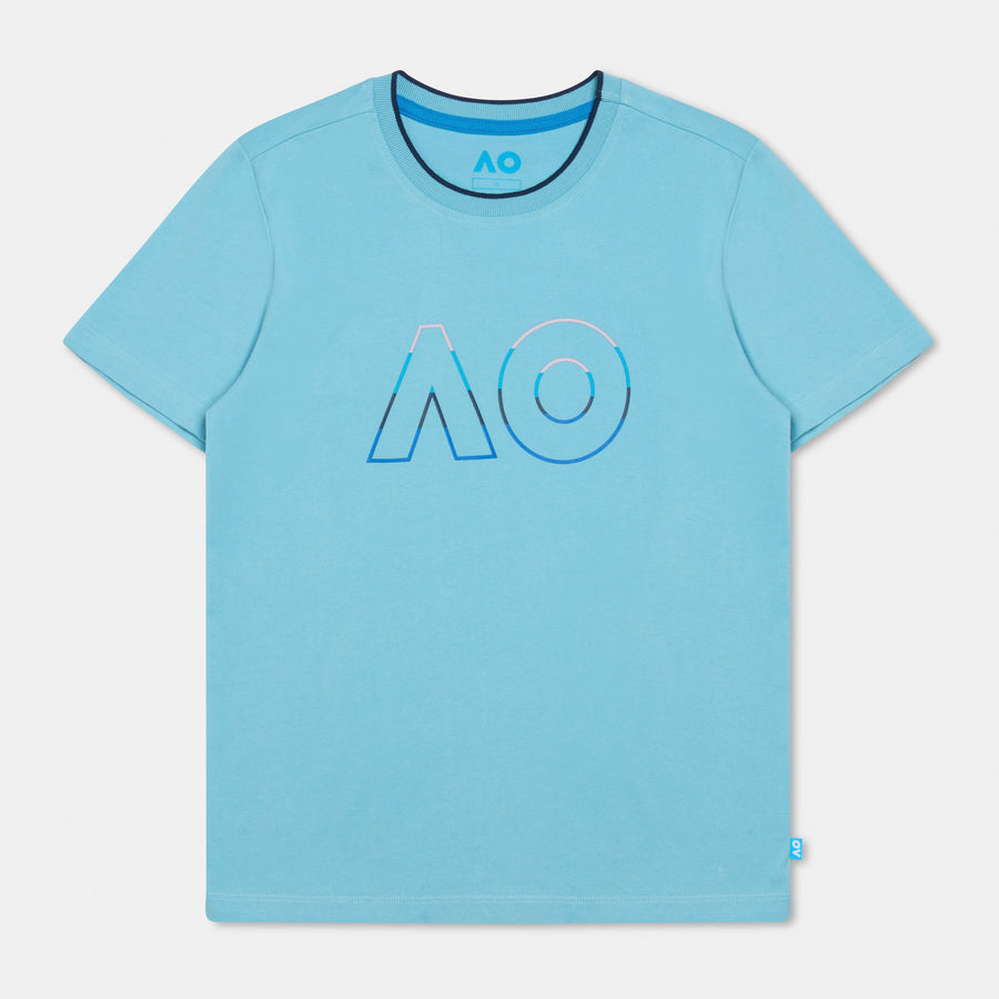 Boys Australian Open Logo T-Shirt Light Blue
