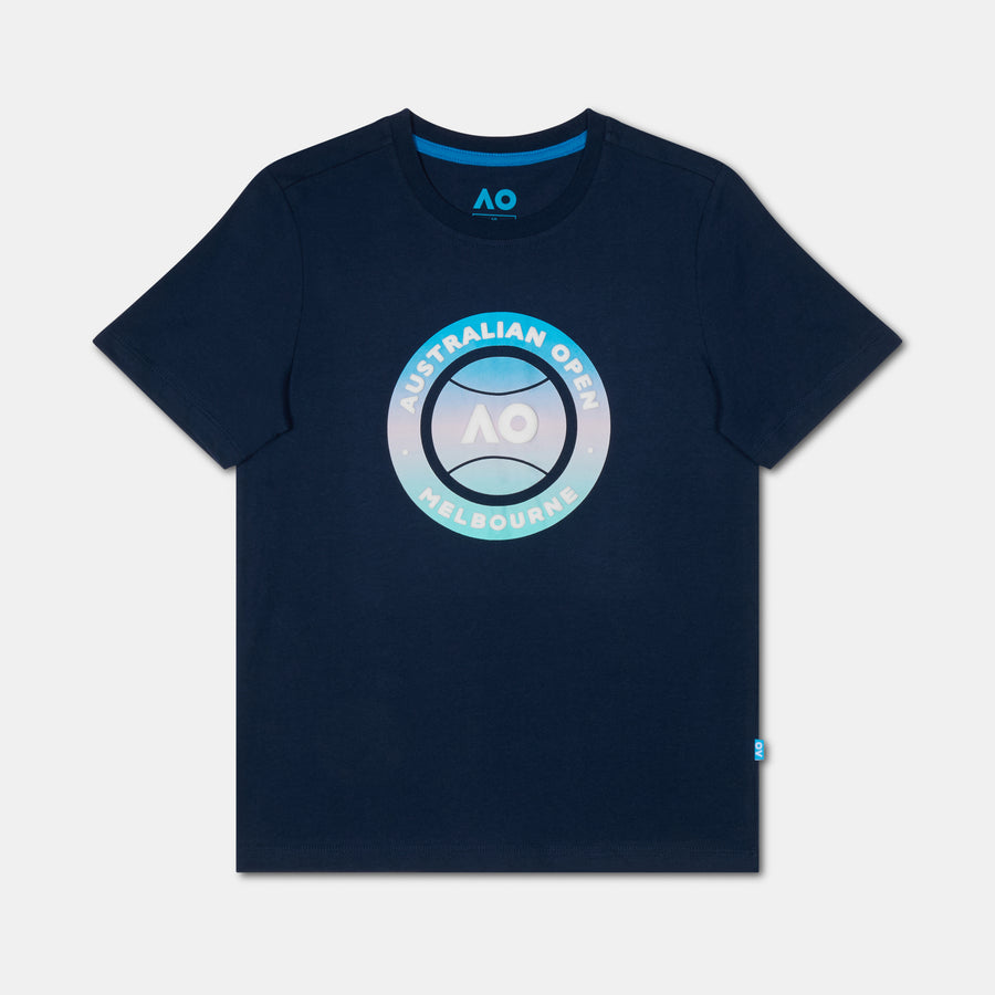 Boys Australian Open Round Logo T-Shirt Navy