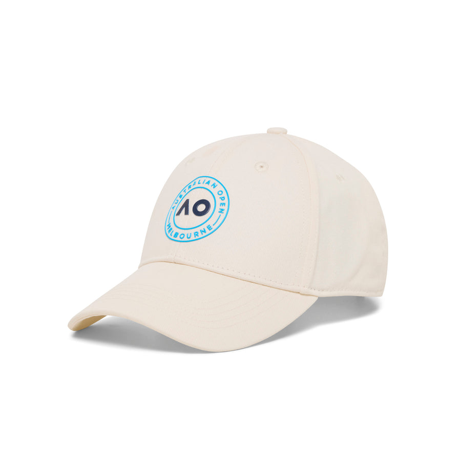 Kids Australian Open Round Logo Cap White