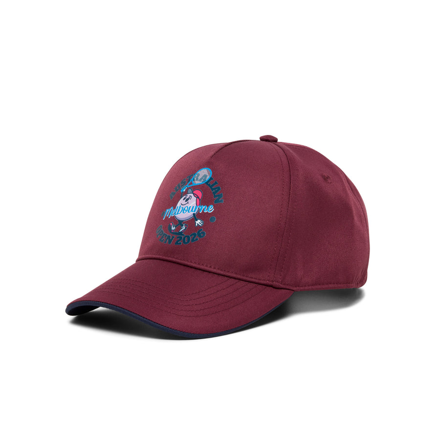 Kids Australian Open Tennis Ball Cap Red