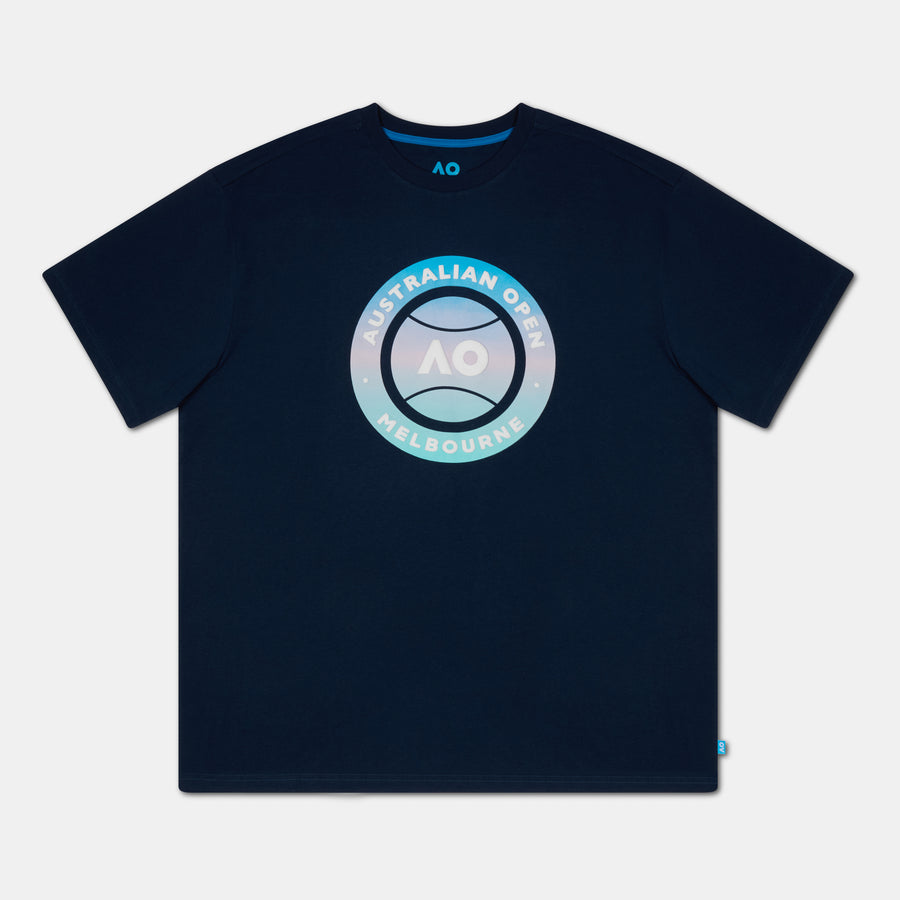 Men's Australian Open Round Logo T-Shirt Navy