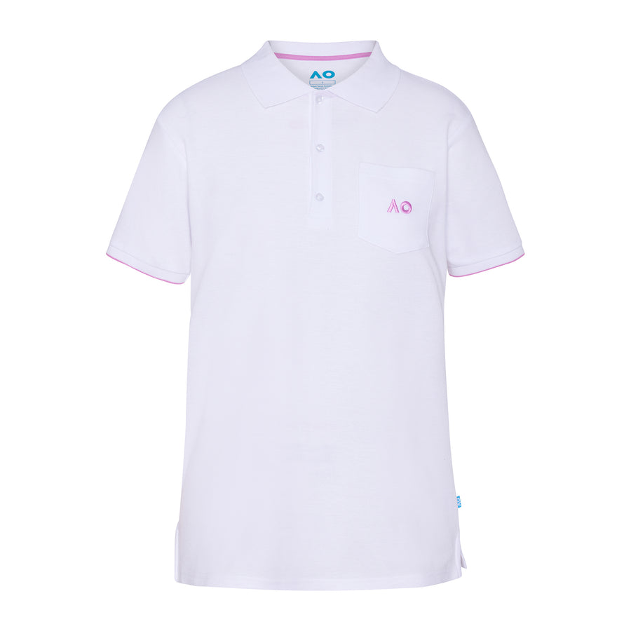 Women's Australian Open Logo Polo Shirt White