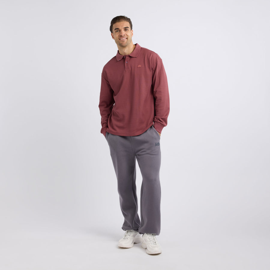 Unisex Australian Open Pique Long Sleeve Polo