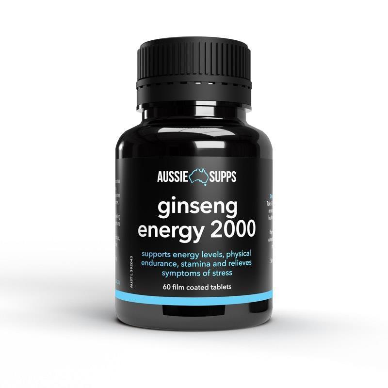 AussieSupps Ginseng Energy 2000 60 Tablets