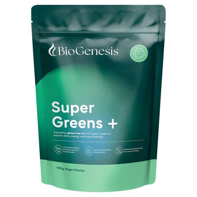 BioGenesis Organic Super Greens Plus 450G Powder