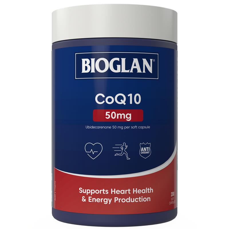 Bioglan CoQ10 50mg 200 Capsules