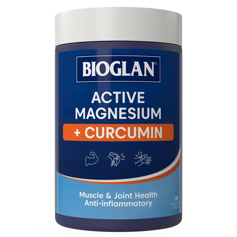 Bioglan Magnesium + Curcumin 120 Tablets
