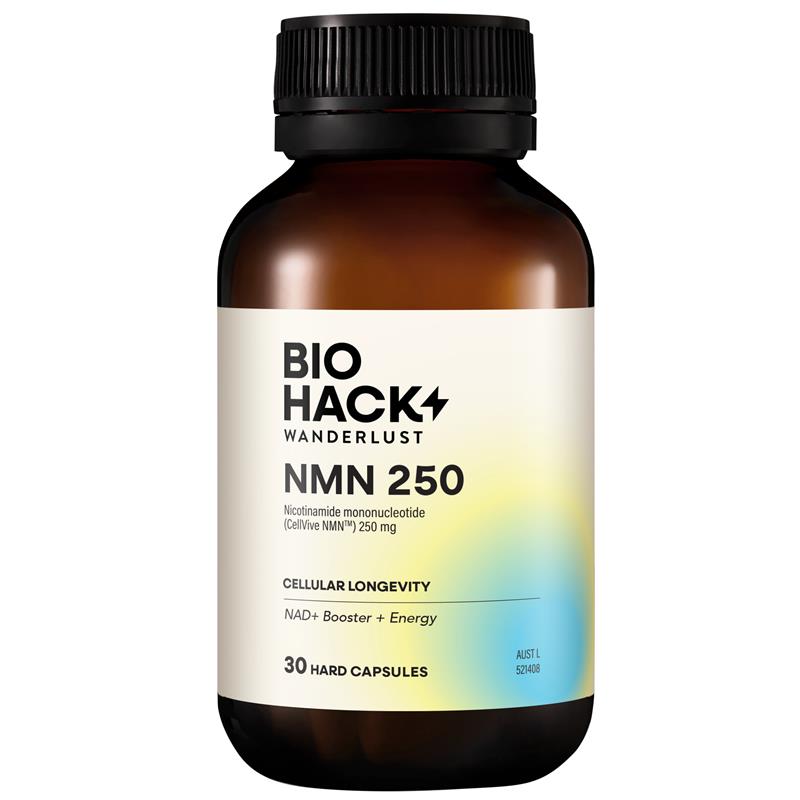 BioHack Wanderlust NMN 250 30 Capsules