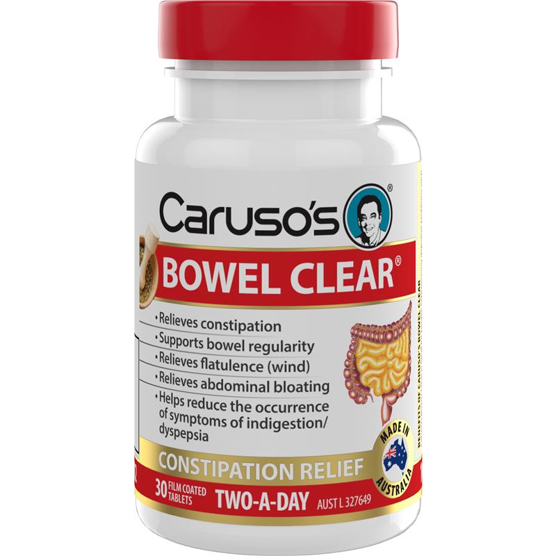 Carusos Bowel Clear 30 Tablets