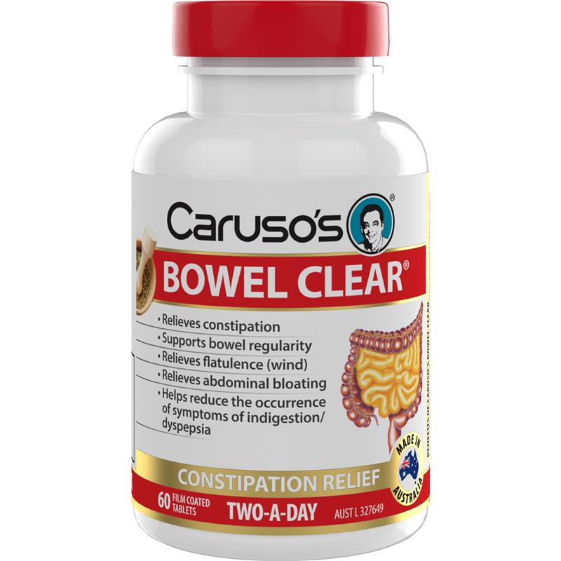 Carusos Bowel Clear 60 Tablets