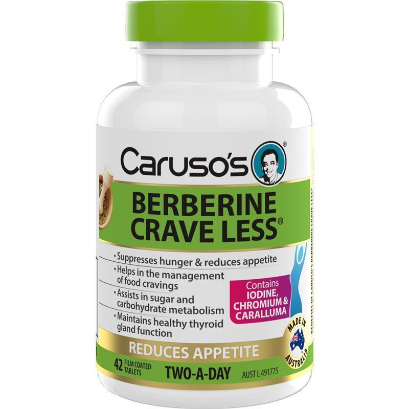 Carusos Berberine Crave Less 42 Tablets