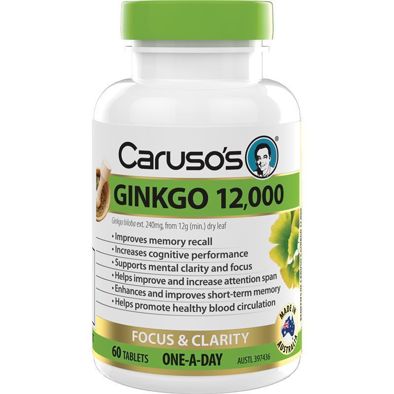 Carusos Ginkgo 12000 60 Tablets