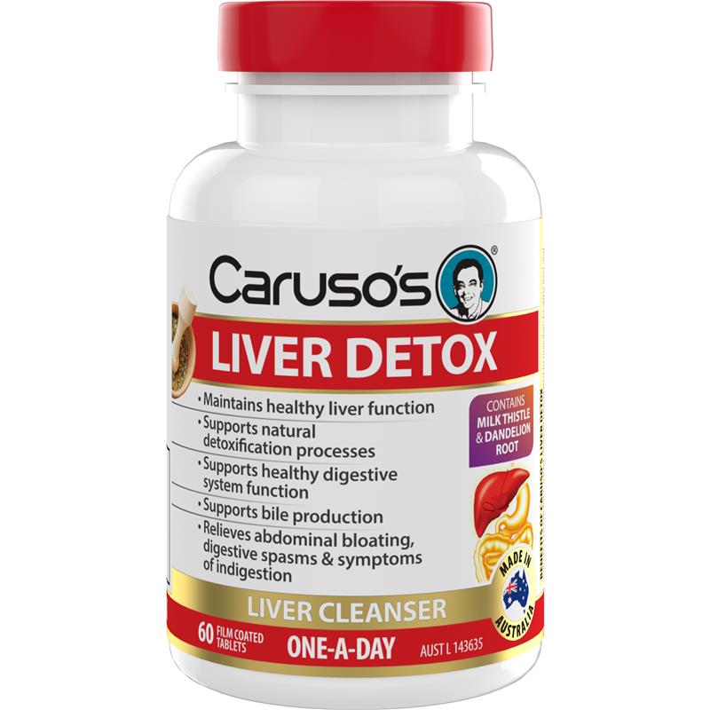 Carusos Liver Clear Detox 60 Tablets
