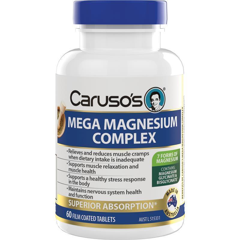 Carusos Mega Magnesium Complex 60 Capsules