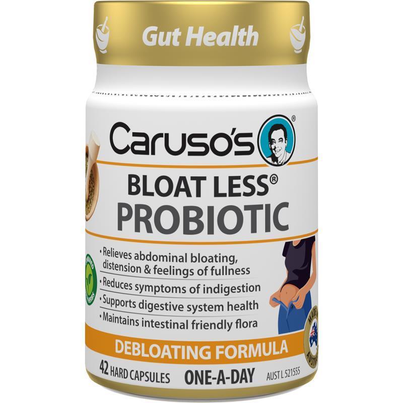 Carusos Probiotic Bloat Less 42 Capsules