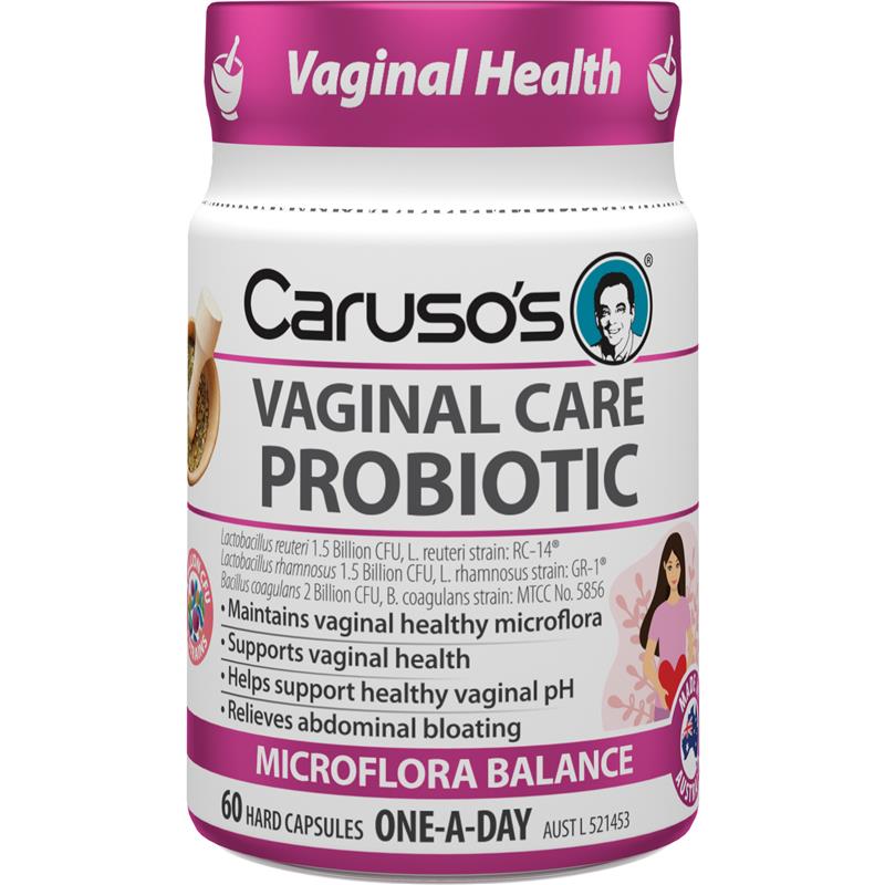 Carusos Probiotic Vaginal Care 60 Capsules
