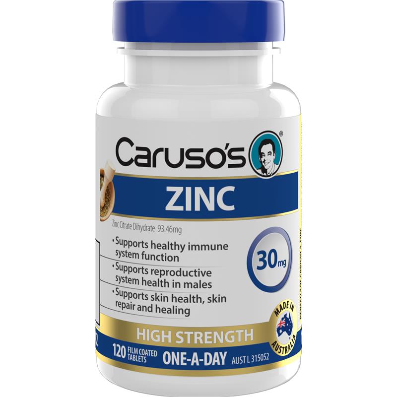 Carusos Zinc 120 Tablets