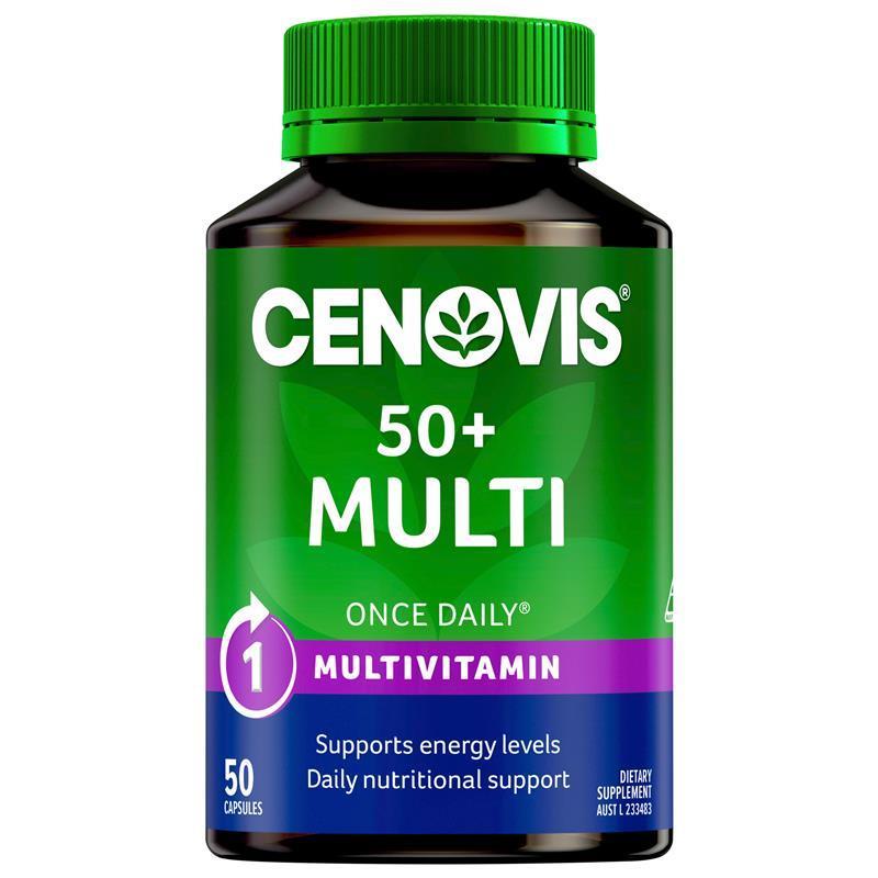 Cenovis Once Daily 50+ Multivitamin 50 Capsules