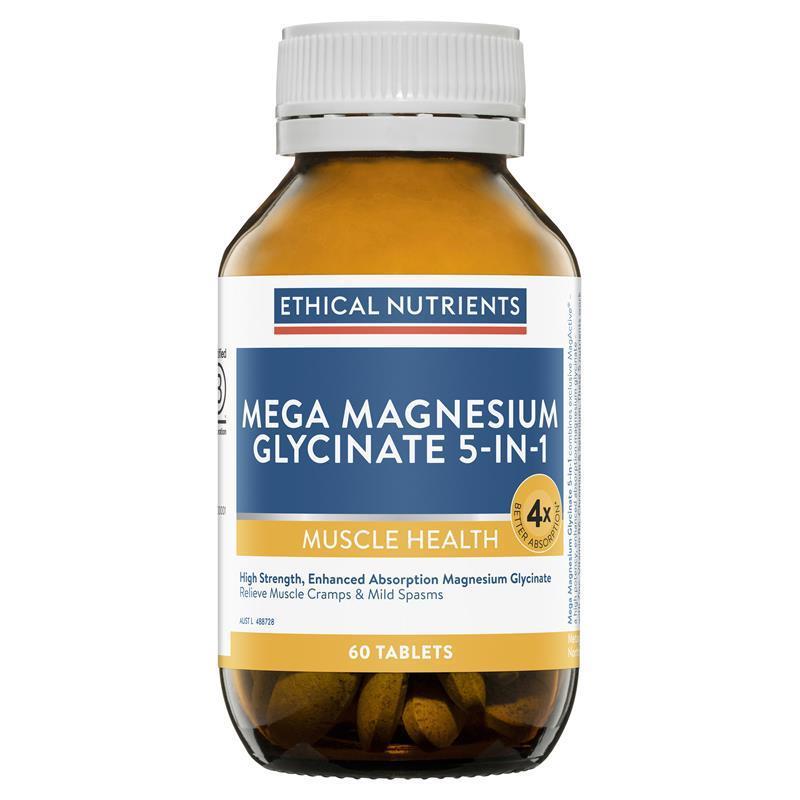 Ethical Nutrients Mega Magnesium Glycinate 5-in-1 60 Tablets