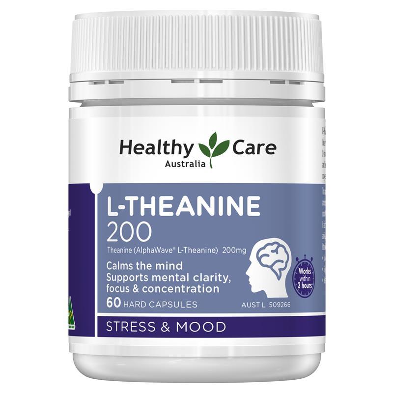 Healthy Care L-Theanine 200 60 Capsules