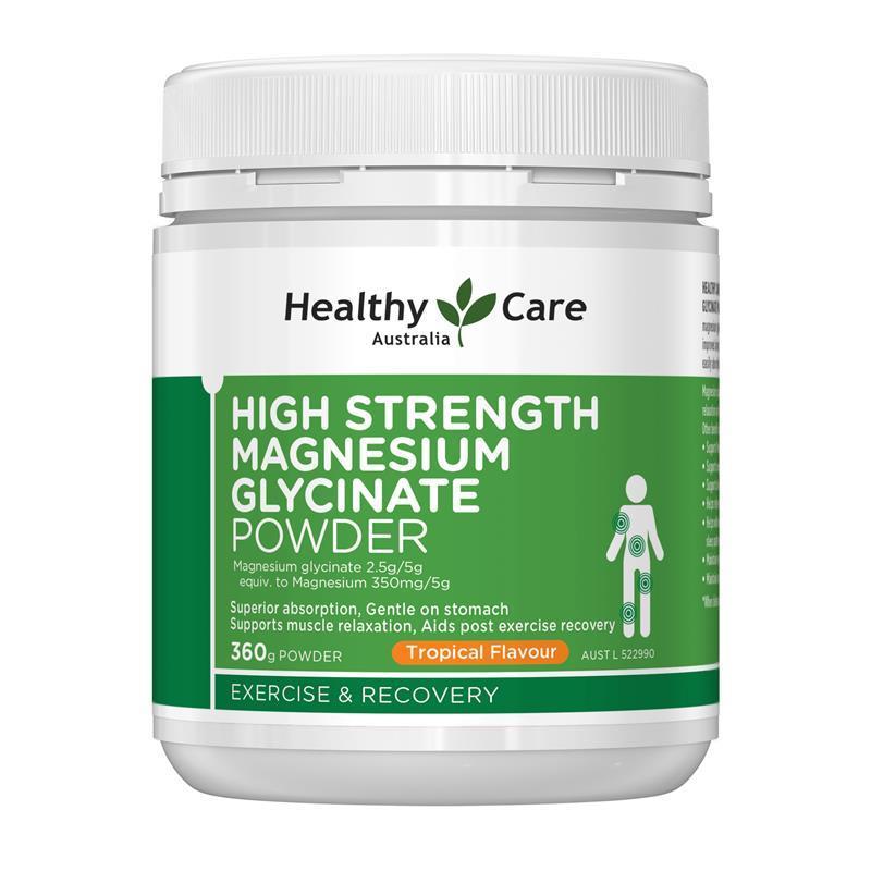 Healthy Care Magnesium Glycinate Powder Tropical 360G