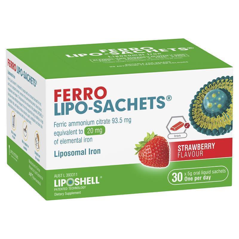 Lipo-Sachets Ferro Strawberry 5g 30 Sachets
