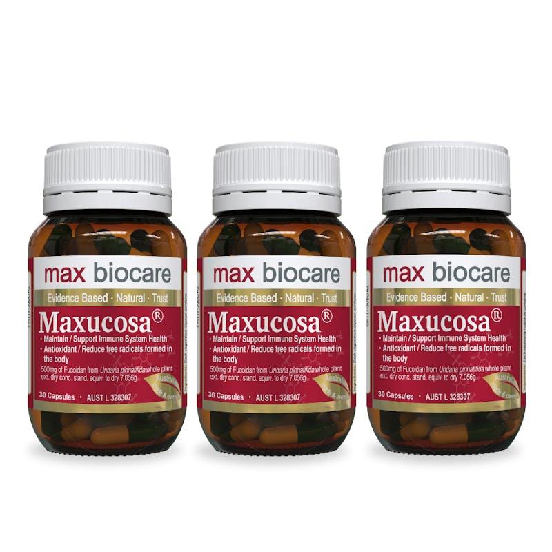 Max Biocare Maxucosa® 30 Capsules 3Pack