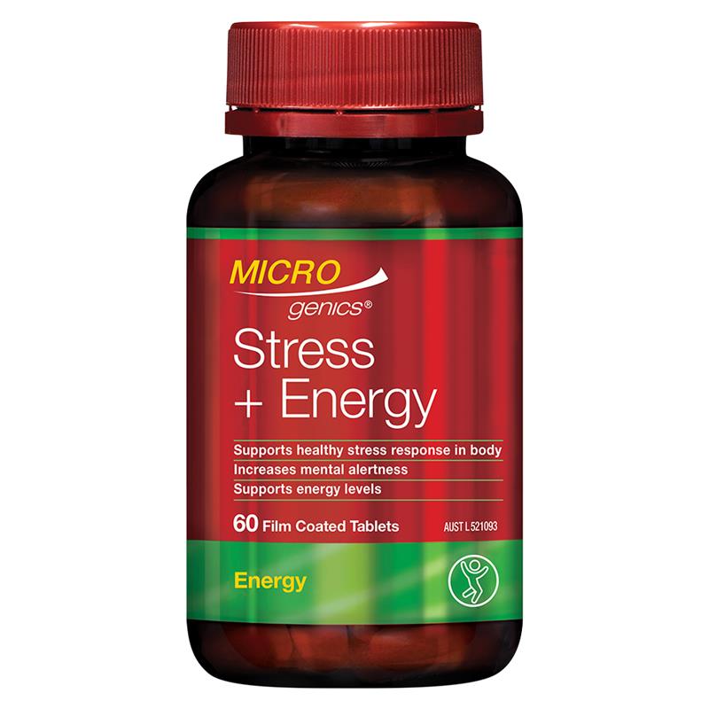 Microgenics Stress + Energy 60 Capsules