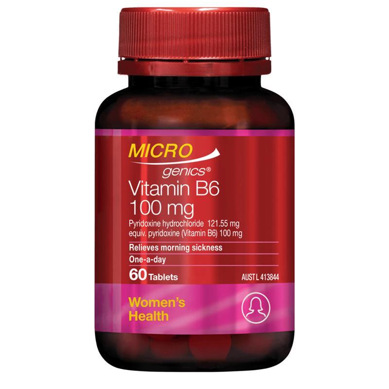 Microgenics Vitamin B6 100mg 60 Tablets
