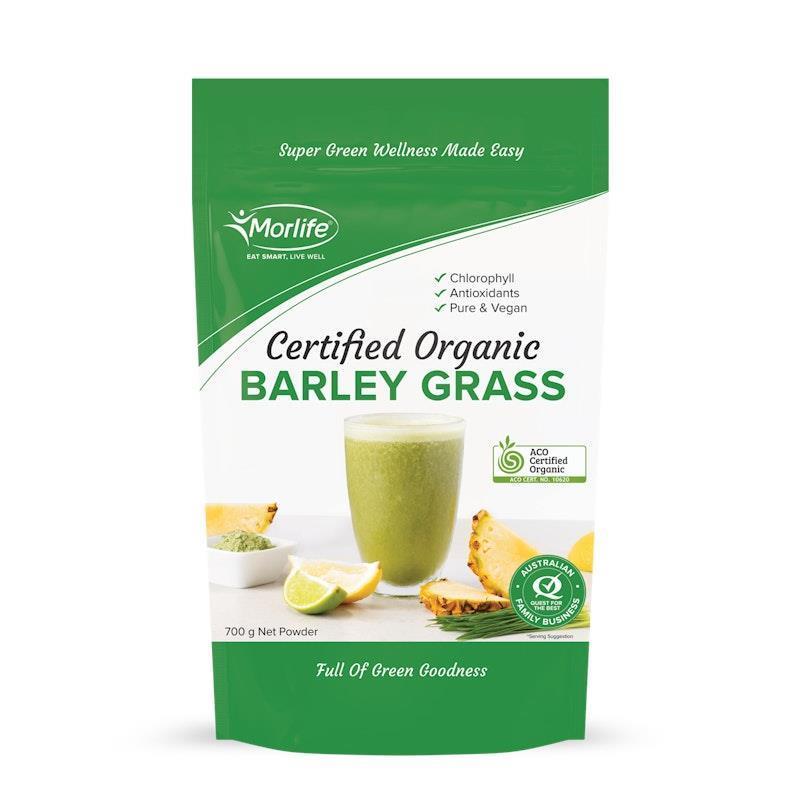 Morlife Barley Grass Certified Organic 700g