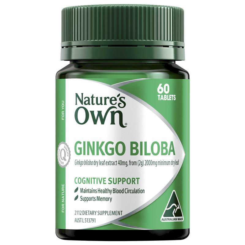 Nature's Own Ginkgo Biloba 60 Tablets
