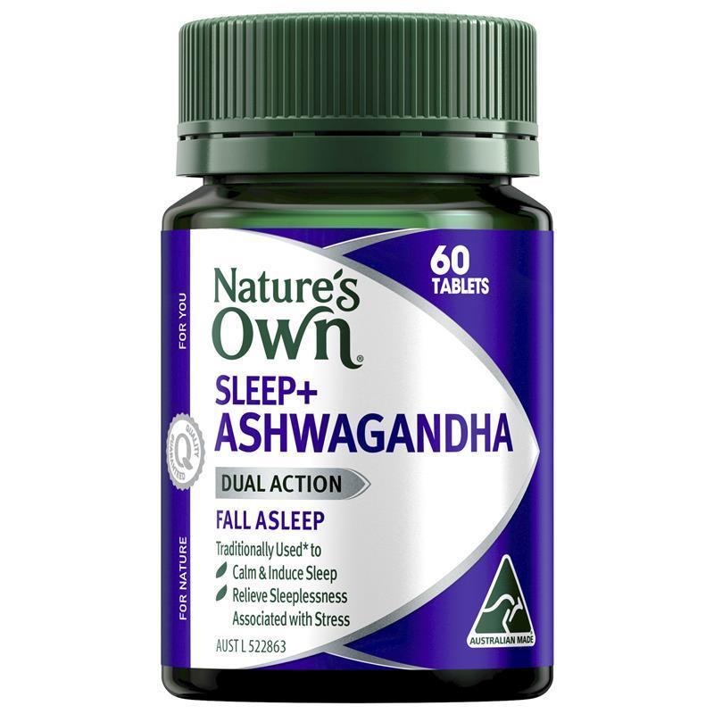 Nature's Own Sleep+ Ashwagandha 60 Tablets