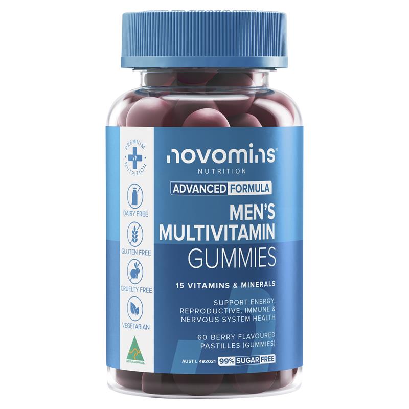 Novomins Mens Multivitamin 60 Gummies