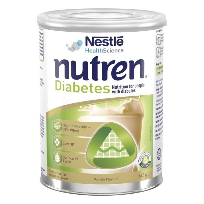 Nutren Diabetes Low GI Formula Vanilla Flavour 440g