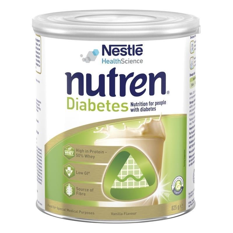 Nutren Diabetes Low GI Formula Vanilla Flavour 825g