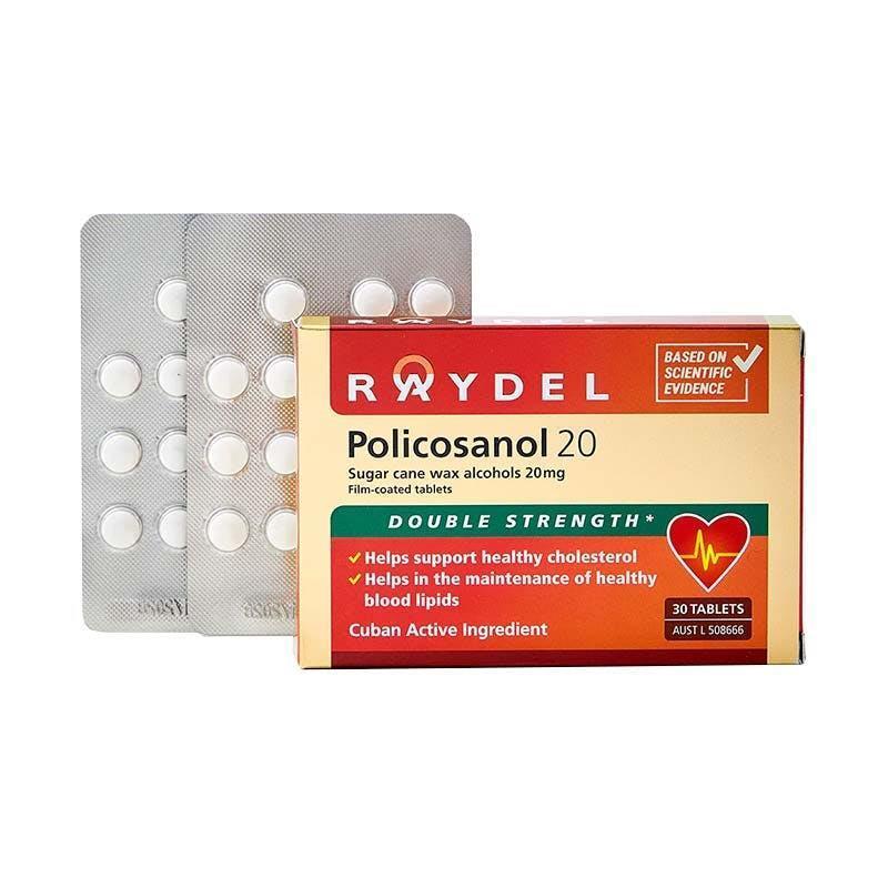 Raydel Policosanol 20mg 30 Tablets