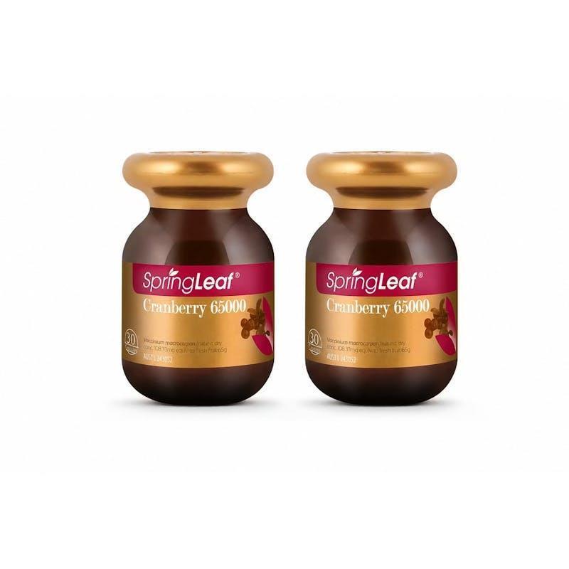 SpringLeaf Super Strength Cranberry 65000mg 60 Capsules