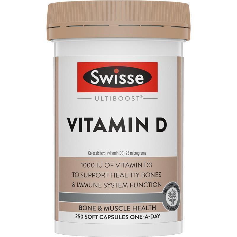 Swisse Vitamin D 250 Capsules