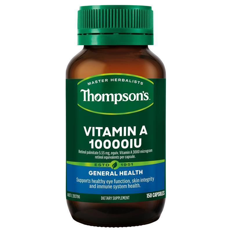 Thompson's Vitamin A 10000iu 150 Capsules