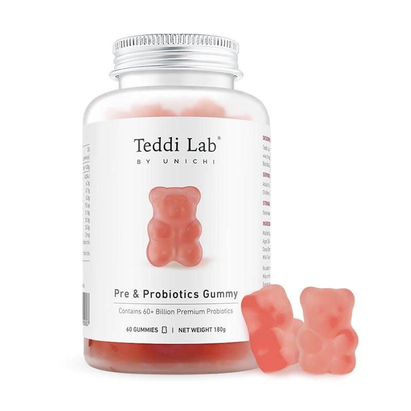 Teddi Lab by Unichi Pre & Probiotics Gummy 60s - Gut Health & Digestive Support Pack