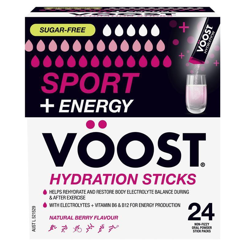 Voost Sport + Energy Berry Stick 24 Pack
