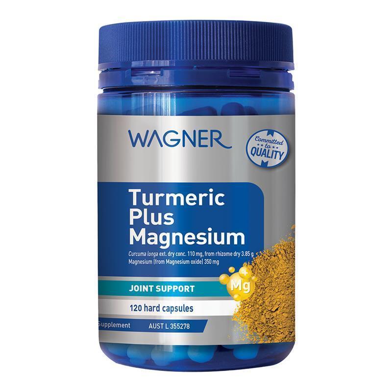 Wagner Turmeric + Magnesium 120 Capsules