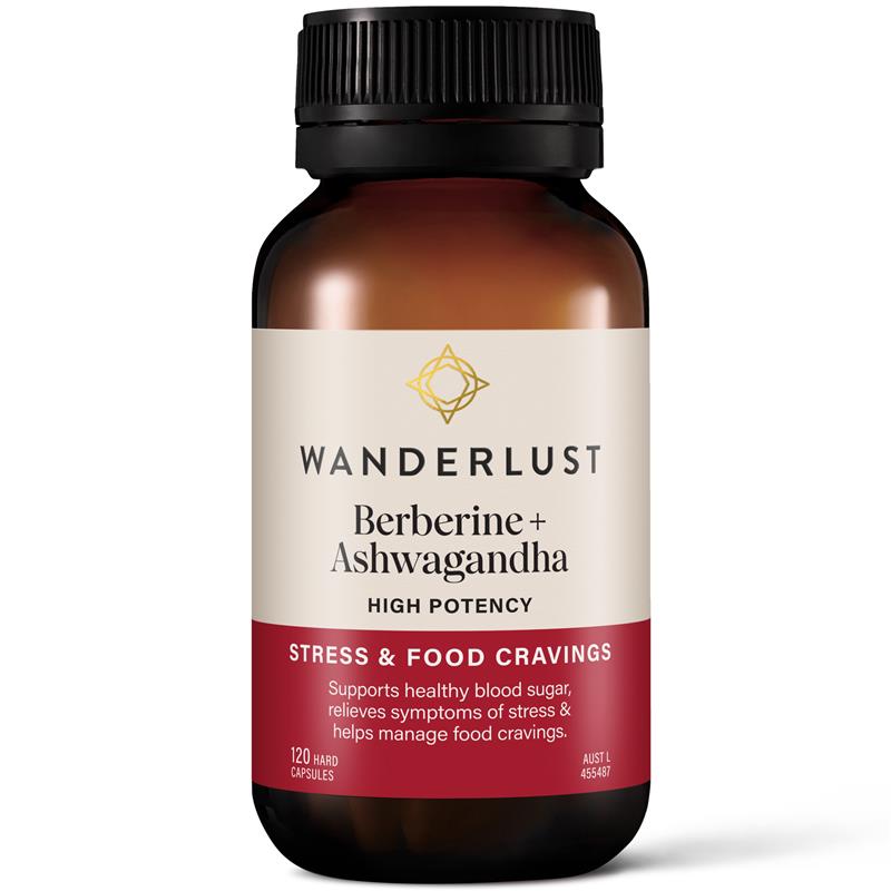 Wanderlust Berberine + Ashwagandha 120 Capsules