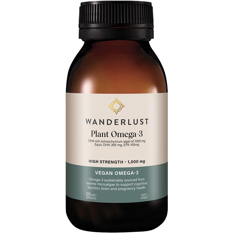 Wanderlust Plant Omega-3 120 Capsules