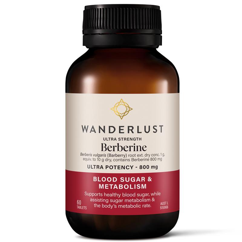 Wanderlust Ultra Strength Berberine 800mg 60 Tablets