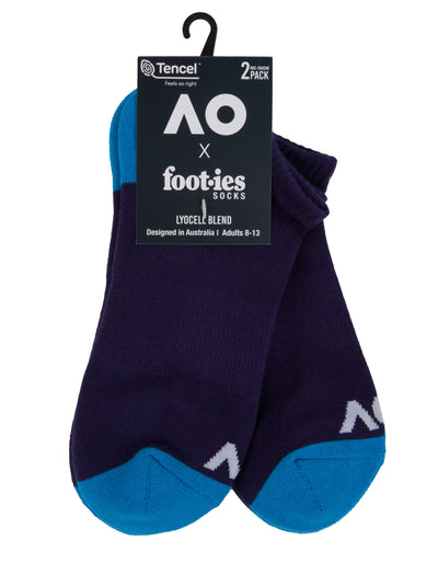 Australian Open Ankle Socks Blue