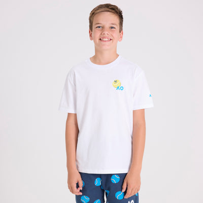 Kids Australian Open Court T-Shirt White